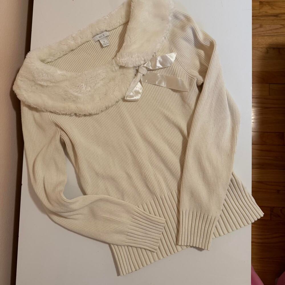 Vintage faux fur sweater the